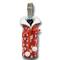 Wizardi 8.27" x 11.69" Red & White Christmas Bottle Cover